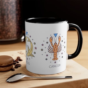 Custom Big Three Astrology Signs Mug | Custom Sun Moon and Rising sign Tarot Cards Gift  | Big three gift Astrology Mug |