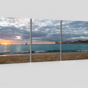 Cabo San Lucas Sunrise on the Beach - Tropical Mexico Photo Print on Canvas or Paper.  Los Cabos