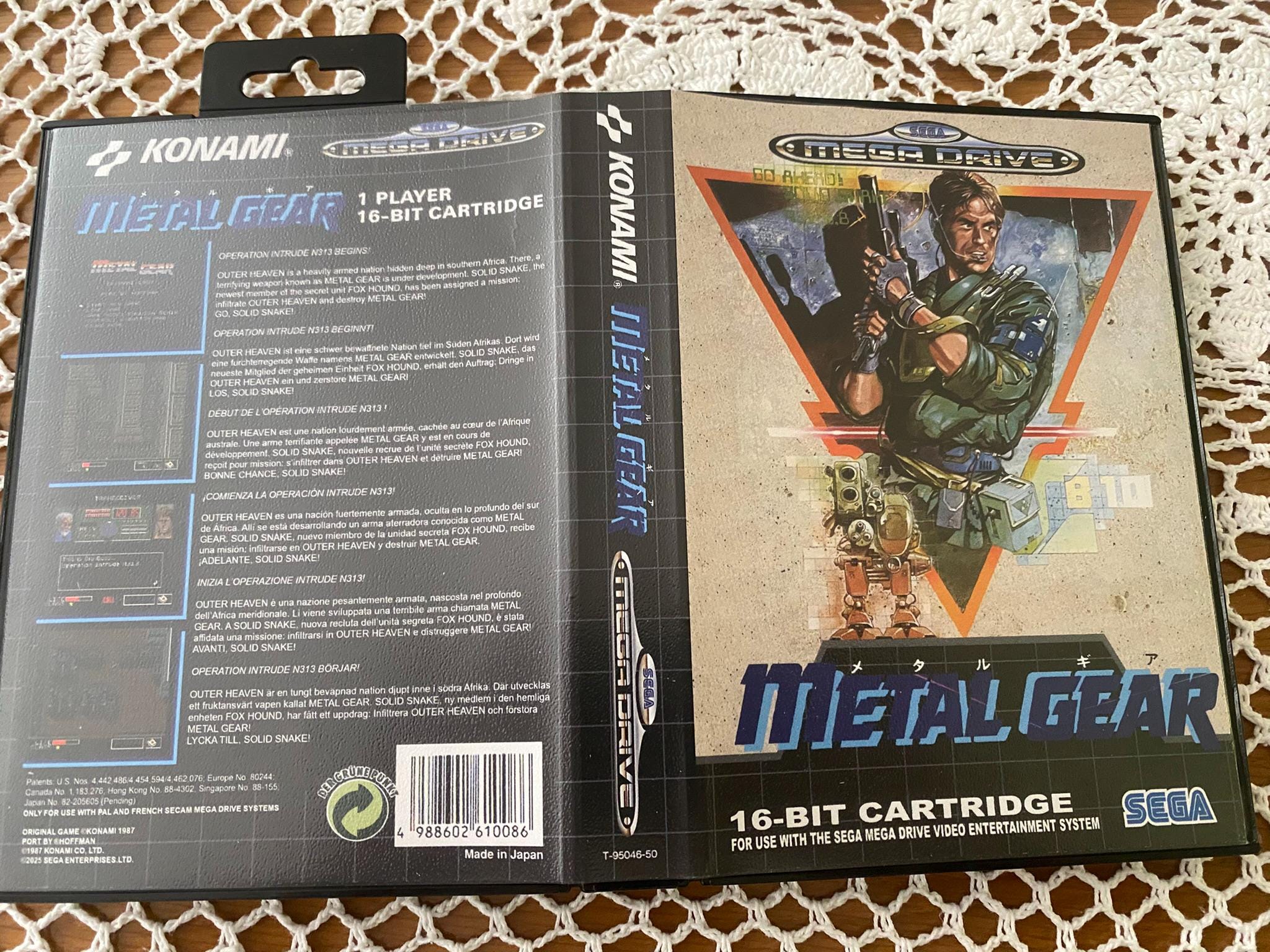 Metal Gear Quality S V1.1 - PAL Version - SEGA Mega Drive GENESIS