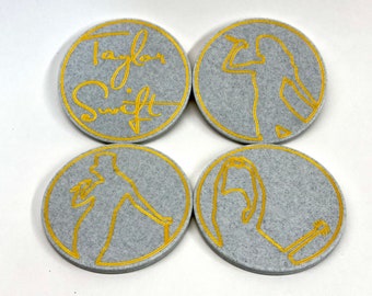 Taylor Swift Coasters - Outline