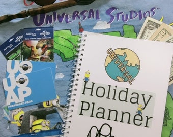 14 Day Universal Orlando Holiday Planner / Organiser / A5 Wire bound / Universal Studios / Florida / Travel Planner / Organiser / Holiday