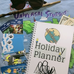 14 Day Universal Orlando Holiday Planner / Organiser / A5 Wire bound / Universal Studios / Florida / Travel Planner / Organiser / Holiday image 1