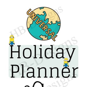 14 Day Universal Orlando Holiday Planner / Organiser / A5 Wire bound / Universal Studios / Florida / Travel Planner / Organiser / Holiday image 2
