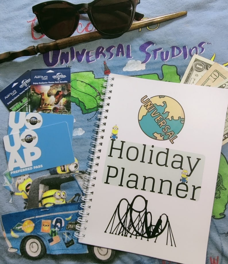 14 Day Universal Orlando Holiday Planner / Organiser / A5 Wire bound / Universal Studios / Florida / Travel Planner / Organiser / Holiday image 1