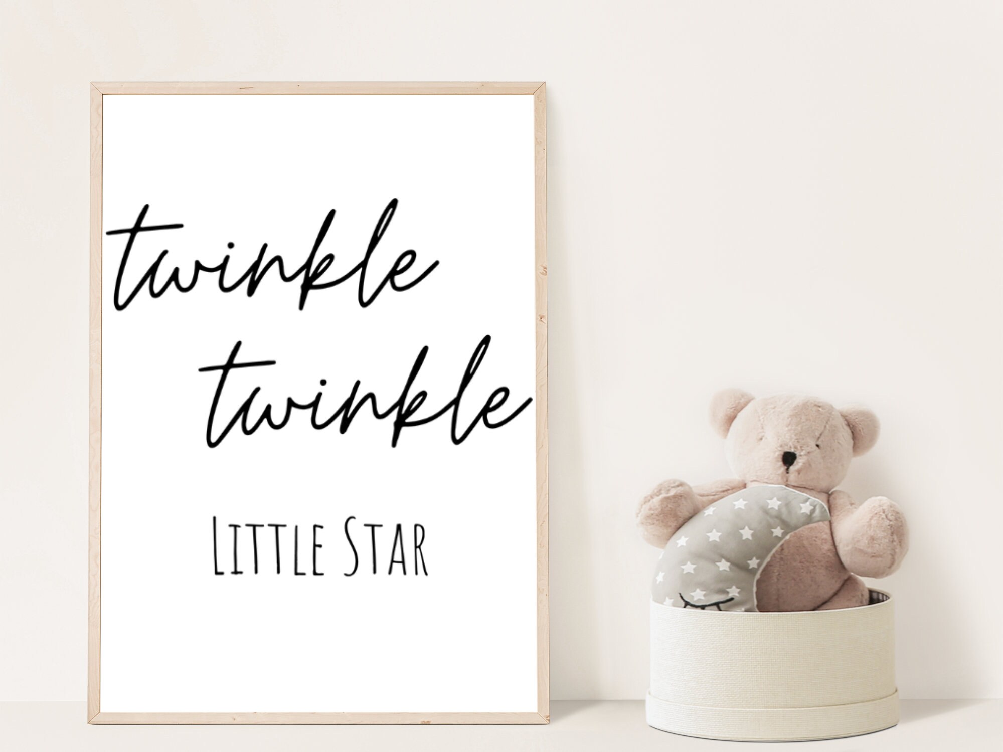 Twinkle Twinkle Little Star Nursery Printable Wall Art, Digital Prints ...