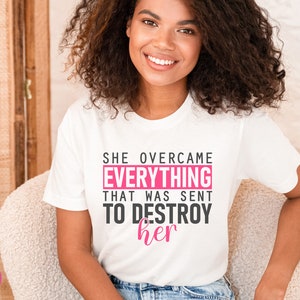She Overcame Everything SVG, Phenomenal Woman Svg, Motivational Svg