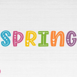 Spring SVG, Hello Spring Svg, Easter Svg, Spring Cut Files, Cricut, Png, Svg