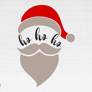 Ho Ho Ho SVG, Christmas Svg, Santa Svg, Winter Svg, Santa Cut Files, Cricut, Silhouette, Png, Svg, Eps, Dxf