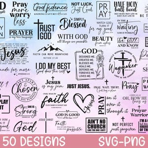 Christian SVG Bundle, Christian Svg, Religious Svg, Faith Svg, God Svg, Jesus Svg, Bible Verse Svg, Christian Cut Files, Cricut, Png, Svg