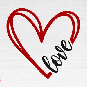 Hou van SVG, Valentijn Svg, Valentijnsdag Svg, liefde hart Svg, hart Svg, liefde gesneden bestanden, Cricut, silhouet, Png, Svg, Eps, Dxf