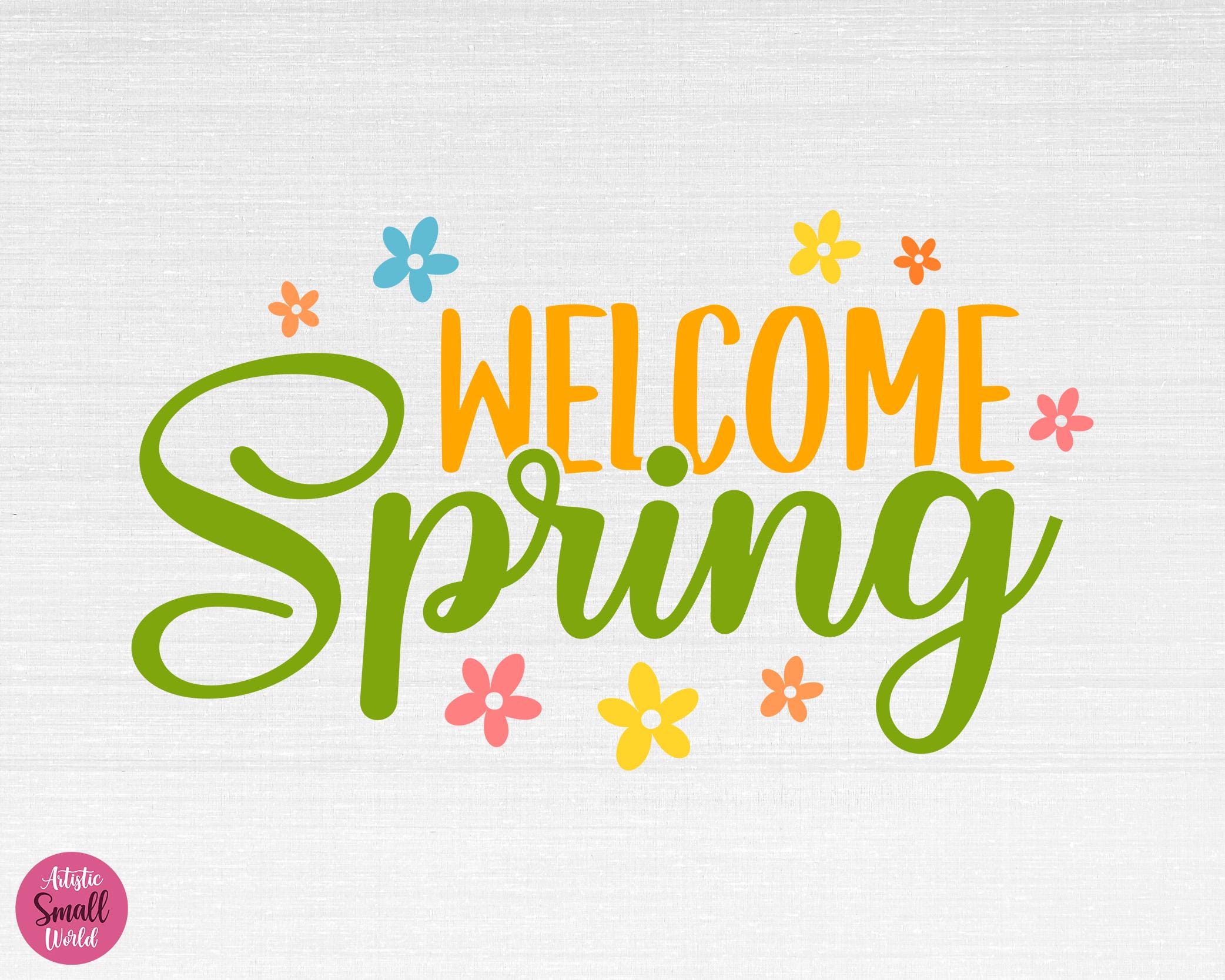 First Day Spring Svg Spring SVG Bundle, Easter SVG Bundle, Welcome Spring Svg, Spring Svg ...