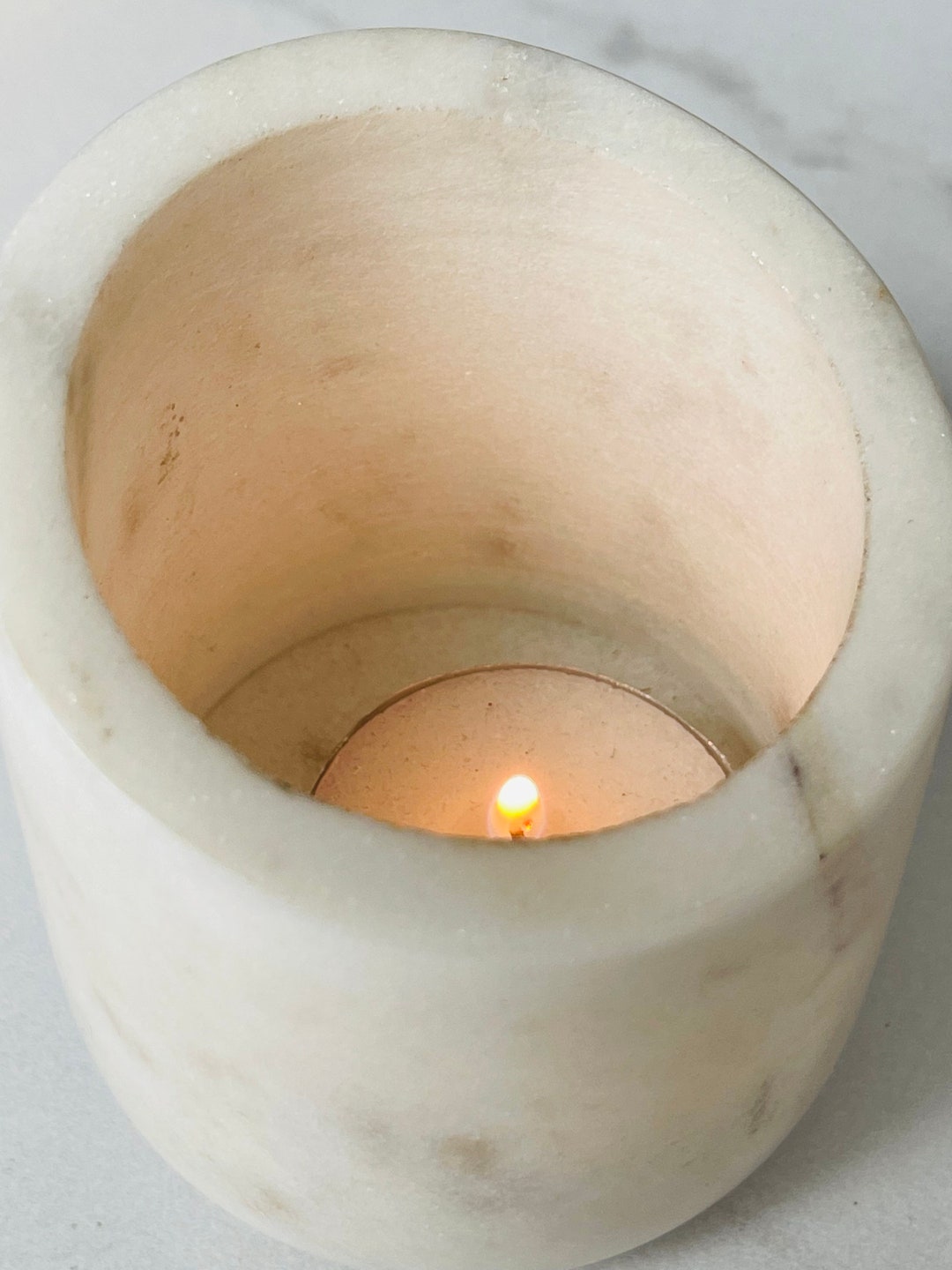 Handmade Natural Stone Candle Holder Etsy