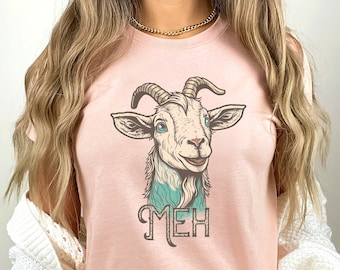 Goat Lover Shirt, Goat Meme Tee, Funny Animal T-Shirt For Woman, Farm Life Gift, Trendy Animal TShirt for Her