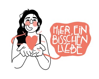 postcard - bisschen liebe