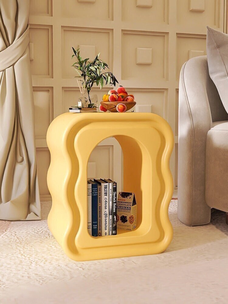 Wave Coffee Table Side Table Living Room Sofa Side Table Home Etsy