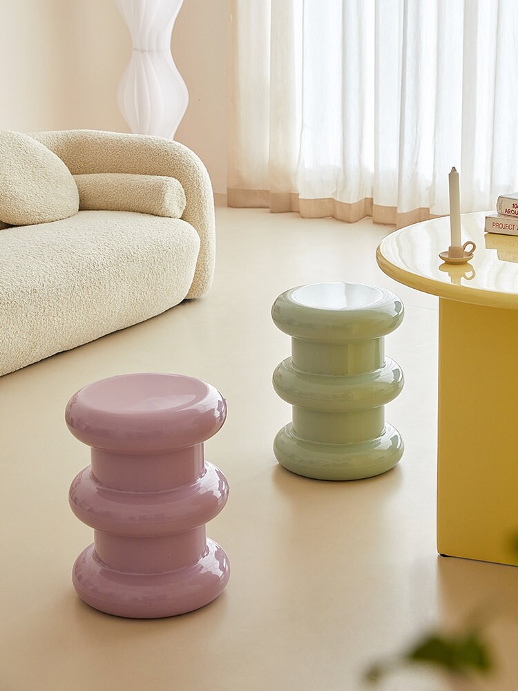 Creamy Side Table Stool Bedside Table End ABS Table Bar Chair Etsy Canada