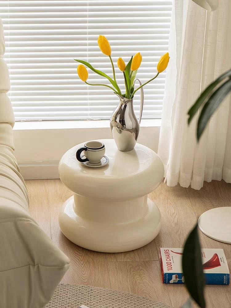 Creamy Side Table Stool Bedside Table End ABS Table Bar Chair Etsy Canada