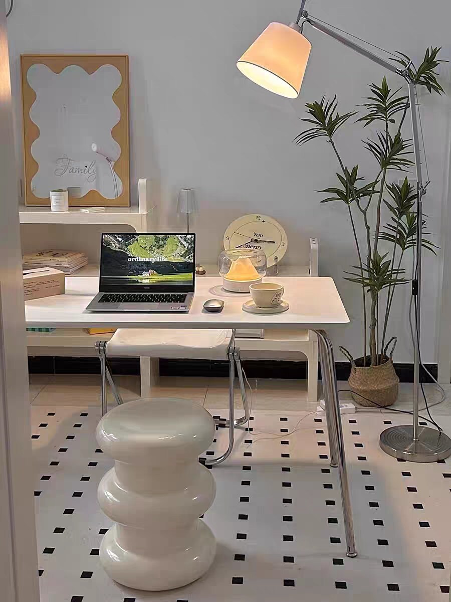 Creamy Side Table Stool Bedside Table End ABS Table Bar Chair Etsy Canada