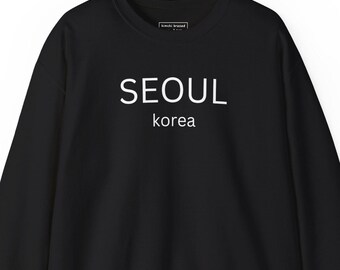 Seoul Korea Sweatshirt Unisex Crewneck Jumper Korean Travel Pullover Korean Heritage Gift Korean Souvenir Korea vacation Kdrama Fan Gift