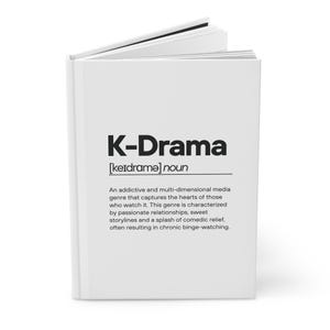 K-Drama Notizbuch, weißes Notizbuch für K-Drama Fans
