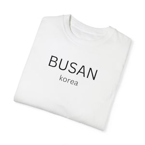 Busan Korea T-Shirt, Gift for KDrama Fans, Korean Culture Tee, Kpop Shirt, Modern Classy Top, Black and White Tee, Korea Travel Gift, Unisex