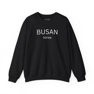 Busan Korea Sweatshirt Unisex Crewneck Jumper Korean Travel Pullover Korean Heritage Gift Korean Souvenir Korea vacation Kdrama Fan Gift