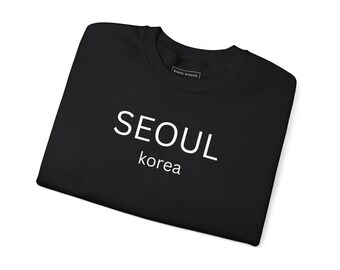 Seoul Korea Sweatshirt Unisex Crewneck Jumper Korean Travel Pullover Korean Heritage Gift Korean Souvenir Korea vacation Kdrama Fan Gift