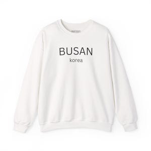 Busan Korea Sweatshirt Unisex Crewneck Jumper Korean Travel Pullover Korean Heritage Gift Korean Souvenir Korea vacation Kdrama Fan Gift
