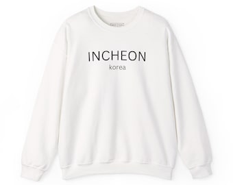 Incheon Korea Sweatshirt Unisex Crewneck Jumper Korean Travel Pullover Korean Heritage Gift Korean Souvenir Korea vacation Kdrama Fan Gift