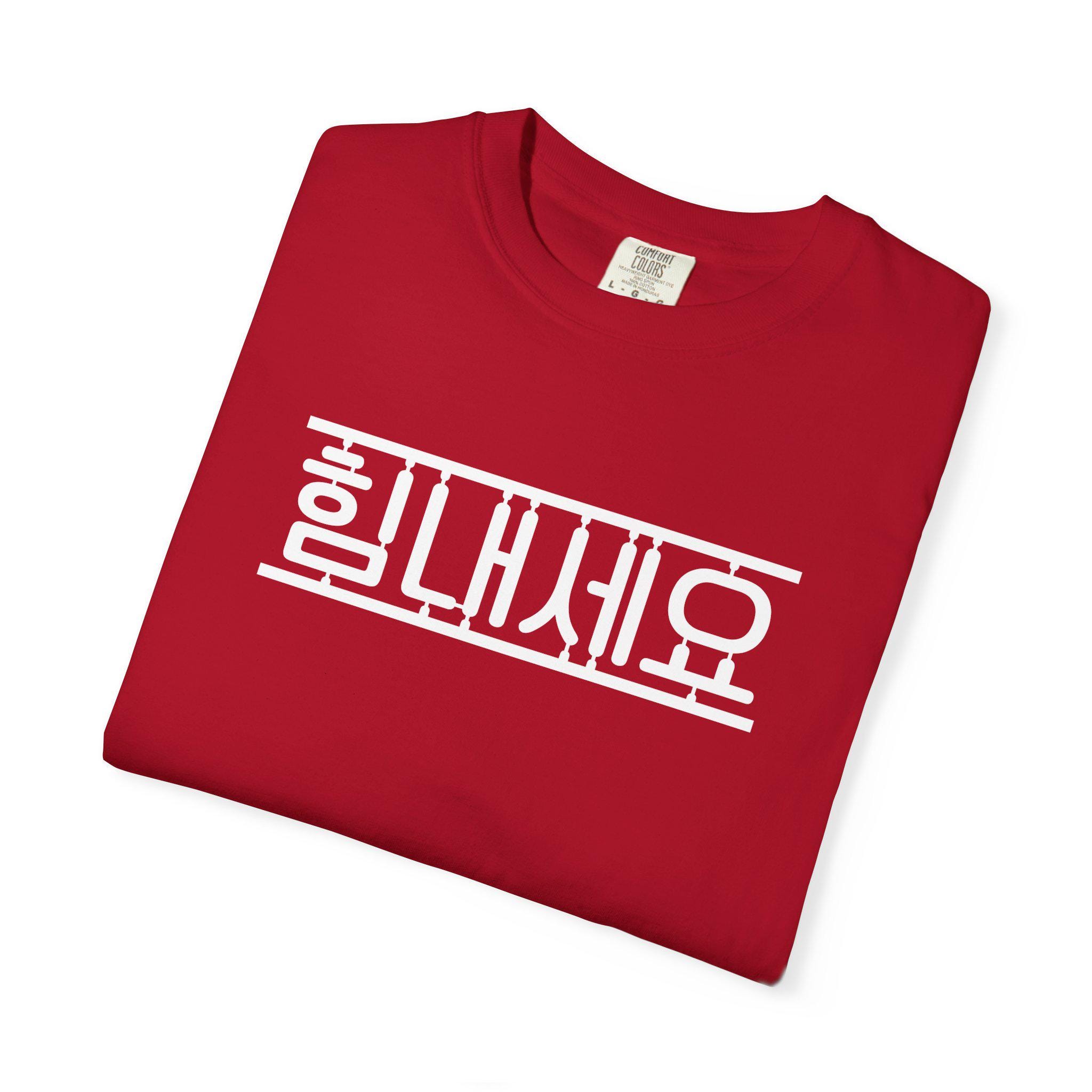 韓国語フレーズTシャツ、ユニークな韓国語Tシャツ、インスピレーション 
