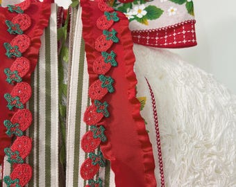 Conjunto de Fitas Strawberry Fields, Guirlanda de Verão, Kit de Fitas, Decoração de Maio, Decoração de Junho, Decoração de Julho, Guirlanda de Filtro de Café, Decoração de Varanda, Decoração para Casa