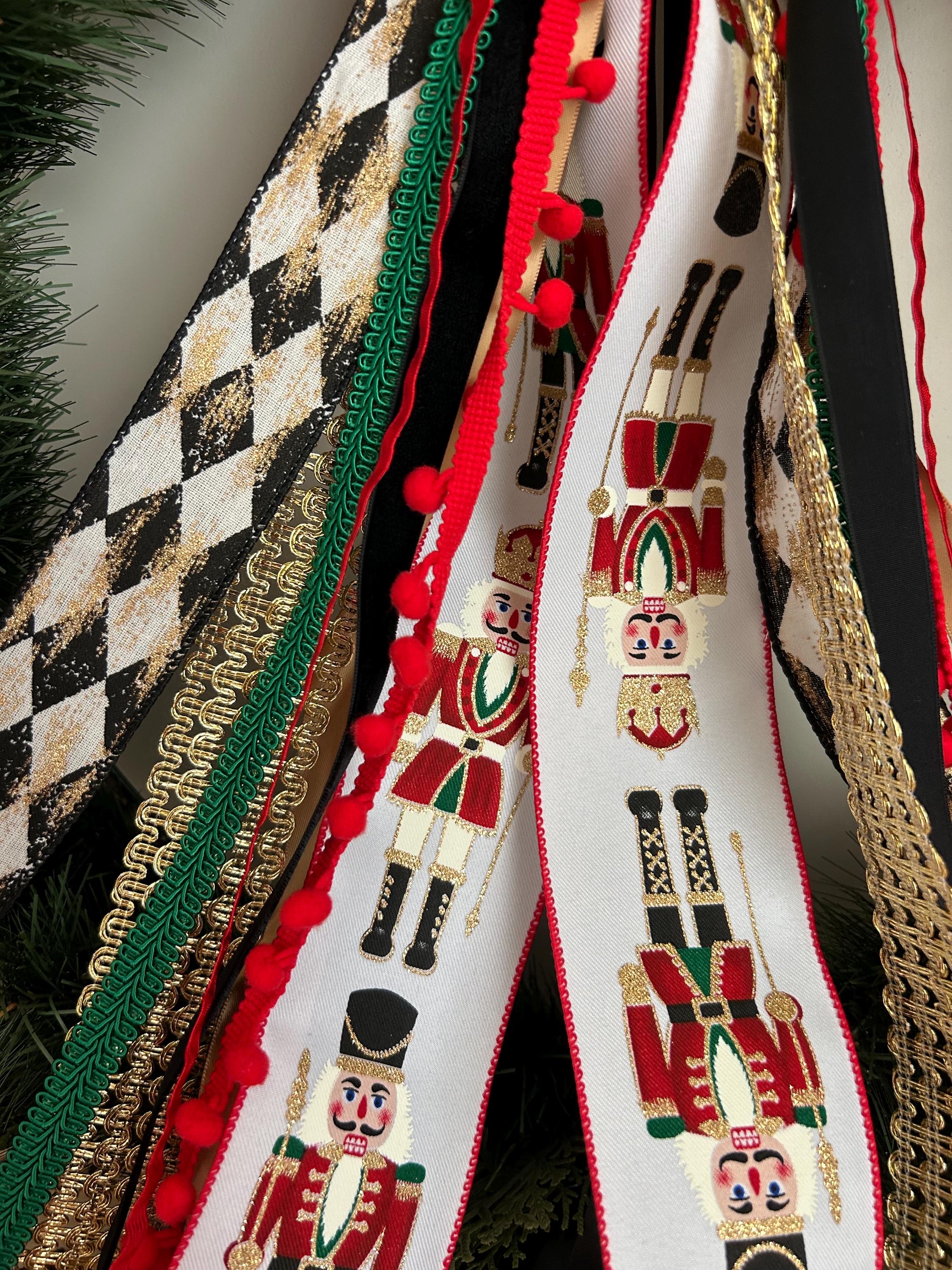 Nutcrakrt Ribbon The Golden Nutcracker Christmas Ribbon Bundle, Christmas Ribbon, Ribbon ...