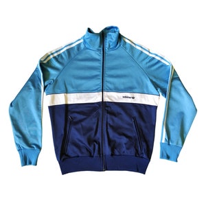最終値下げ 70s W.Germany Adidas track jacket 70s Vintage Adidas Track Jacket Made In West Germany Jersey