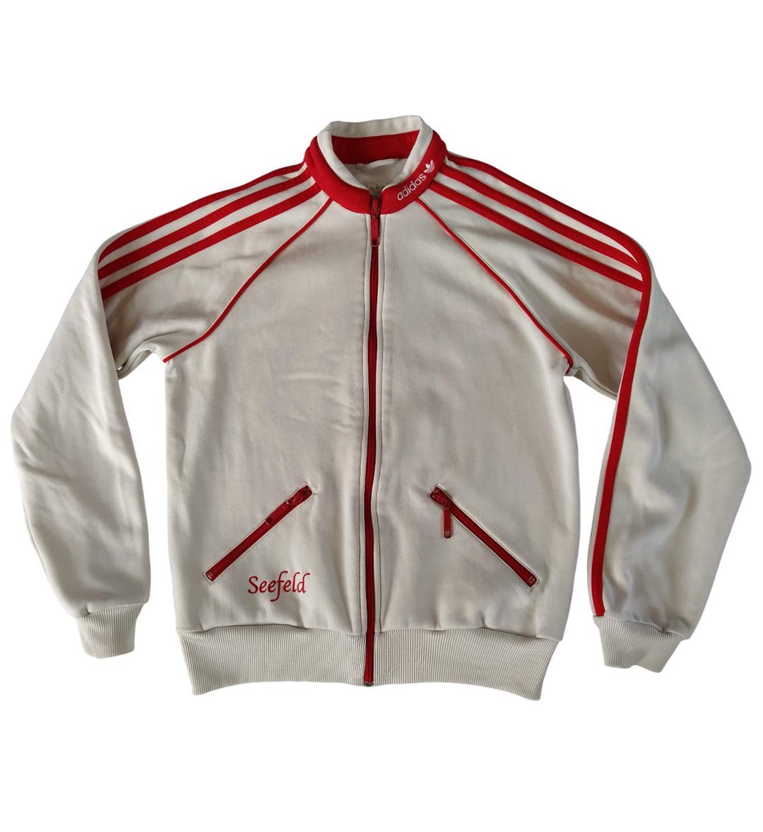 Size D 38, Adidas Seefeld Vintage Women Zip Jacket Track Top, Size