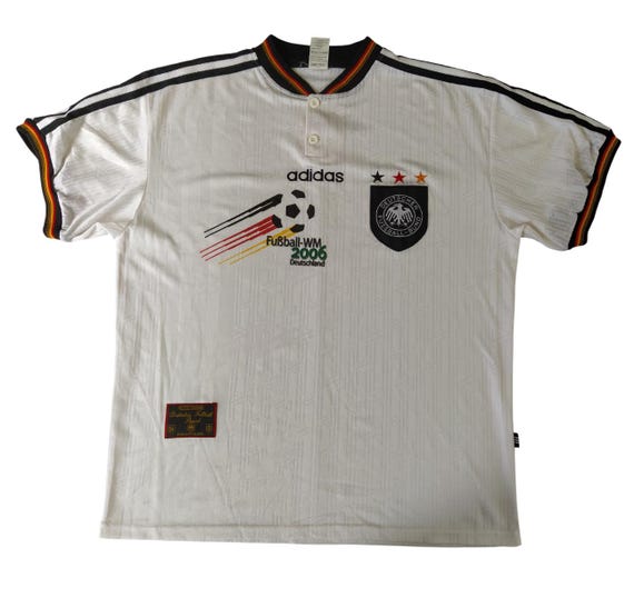 Size XL Adidas Vintage 90s Men Germany DFB T-shirt Jersey Made in