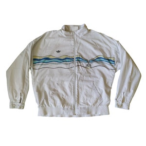 size D 56, XXL Adidas Ivan Lendl Dakota the face made in West Germany vintage 80s men jacket track top white size XXL, D 56, F 7