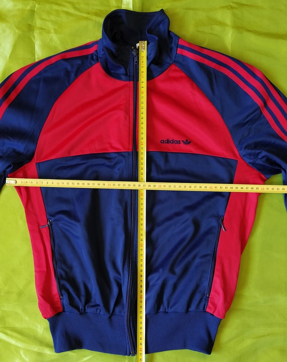 Adidas 70s Vintage Men Unisex Zip Track Top Jacket Blue
