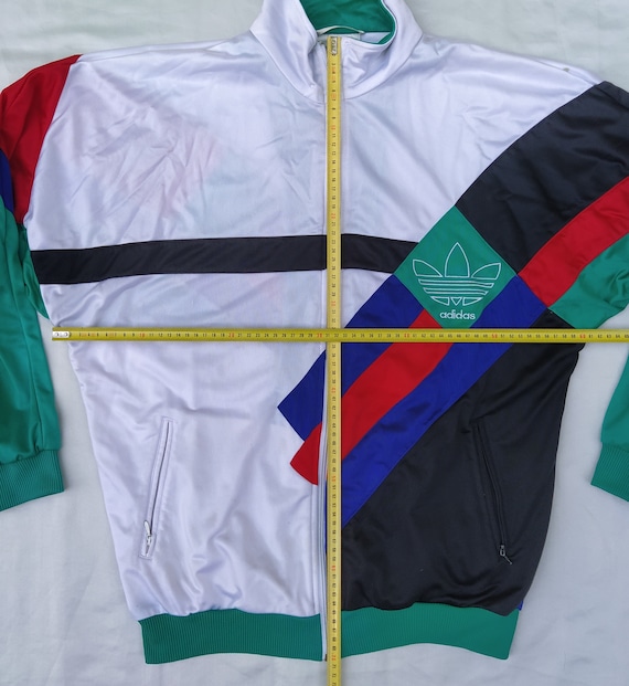 Adidas Originals 90s Vintage Men Zip Jacket Track Top, White Black Green Blue, Size L, D 7, F 186 - Etsy Adidas Originals 90s Vintage Men Zip Jacket Track Top, White Black Green Blue, Size L, D 7, F 186 - Etsy