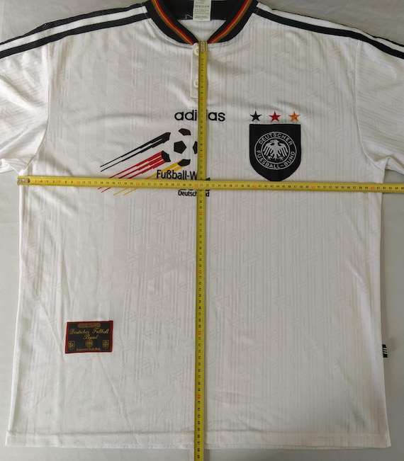 Size XL Adidas Vintage 90s Men Germany DFB T-shirt Jersey Made in