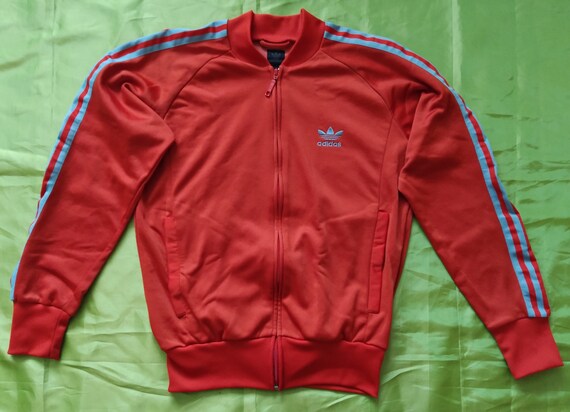 Red superstar cheap adidas jacket