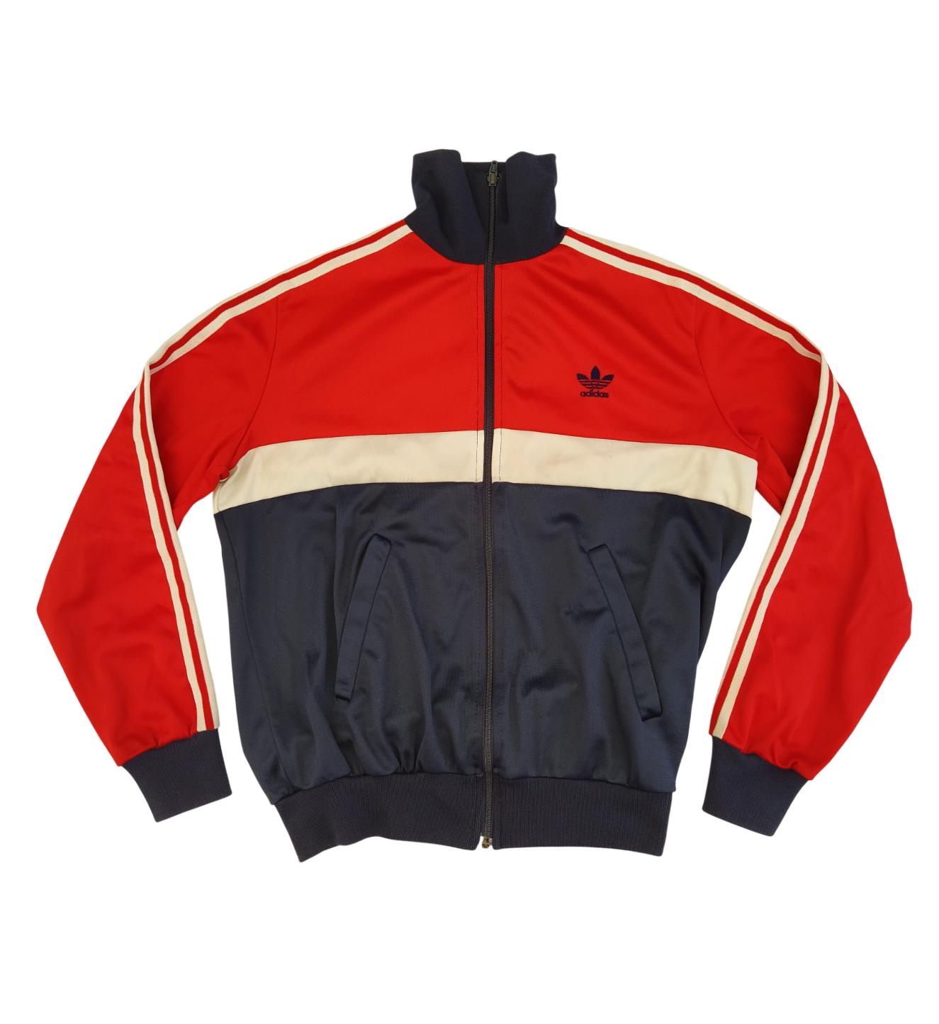 トップス 70's adidas ventex mesh panel sweat ADIDAS Ventex 70s Vintage Men's 3 Stripe Red Track Pants