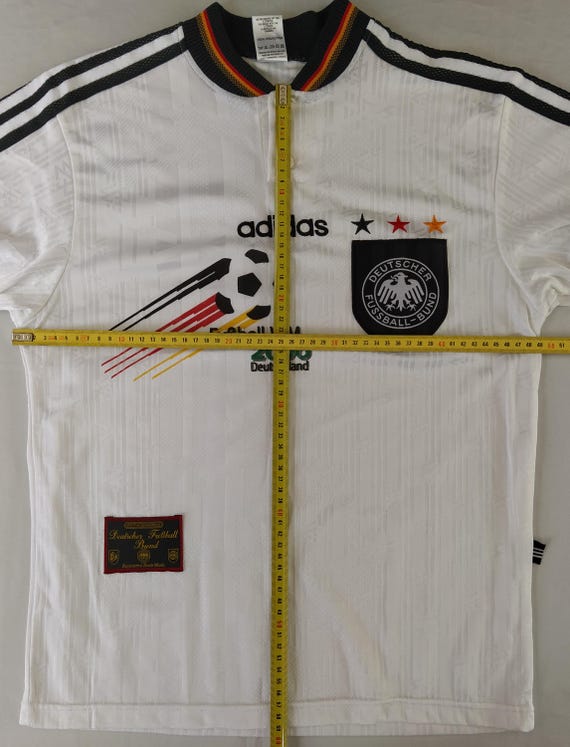 Size S Adidas Vintage 90s Men Germany DFB T-shirt Jersey Made in