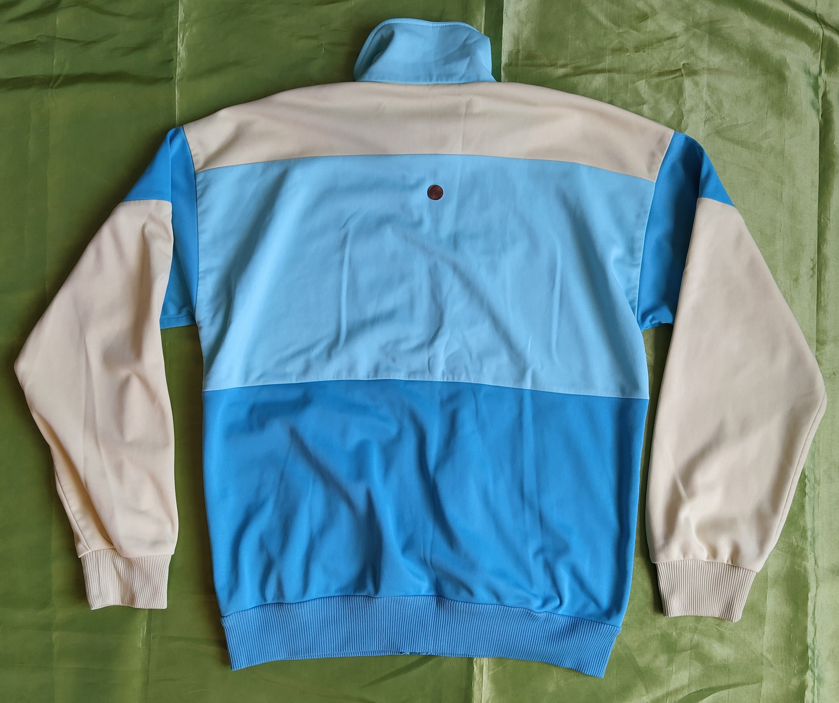 Adidas Vintage 80s No Tag Jacket Track Top Blue Yellow, Men