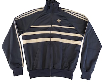 Adidas Originals 90s Vintage Men Zip Jacket Track Top, White Black
