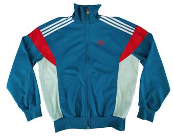 トップス 80s vintage adidas junior track jacket Adidas Jacket Vintage Retro Tracksuit Top Old School Track