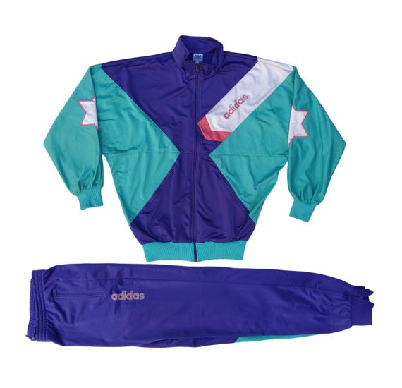 Size 177, M Adidas Vintage 80s or 90s Men Full Tracksuit Set