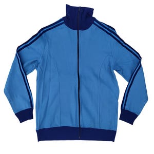 Adidas 70s Vintage Zip Track Top Jacket, Size 106, Blue, Men Women
