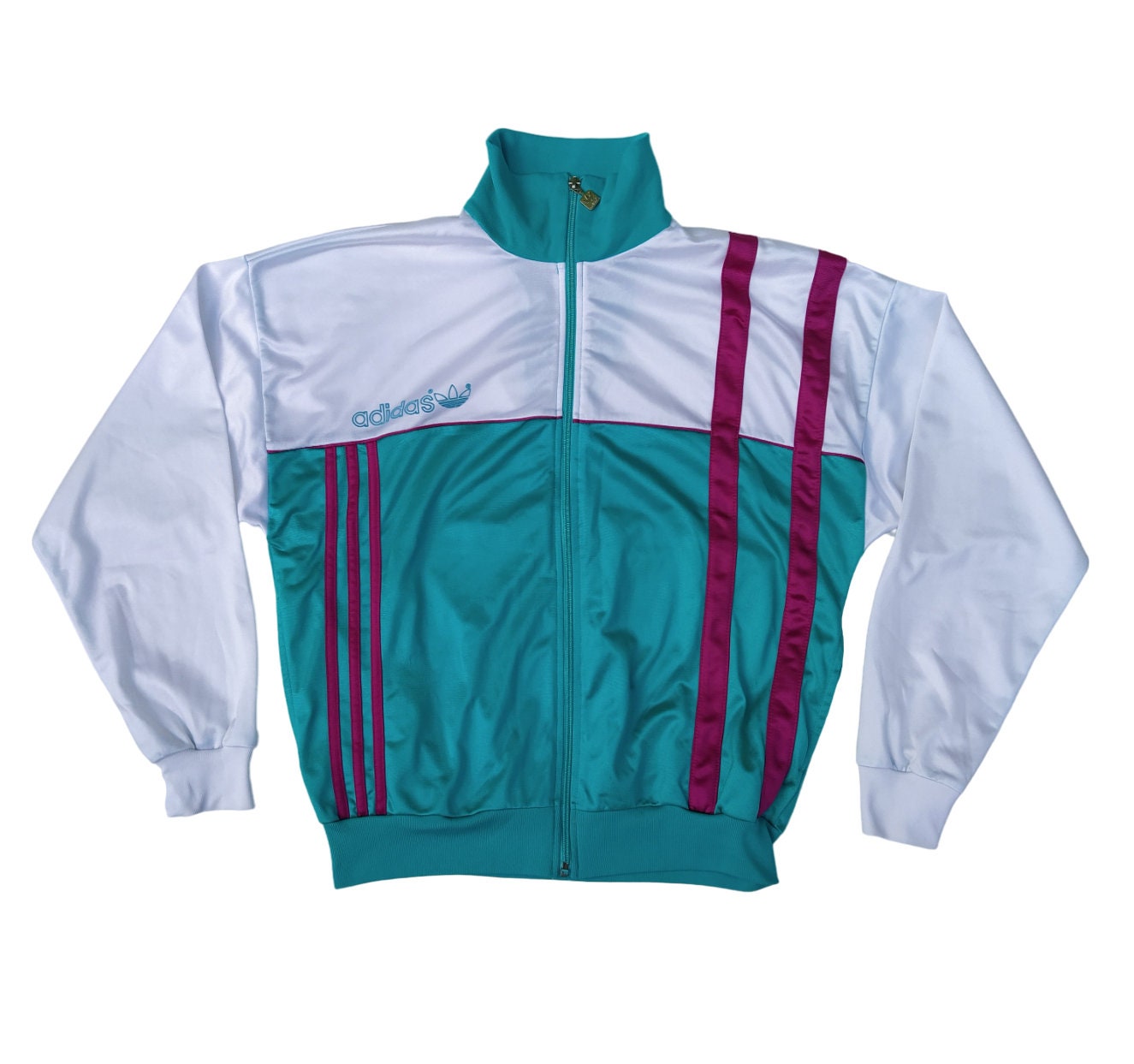 Adidas Originals 80s or 90s Vintage Men Zip Jacket Track Top