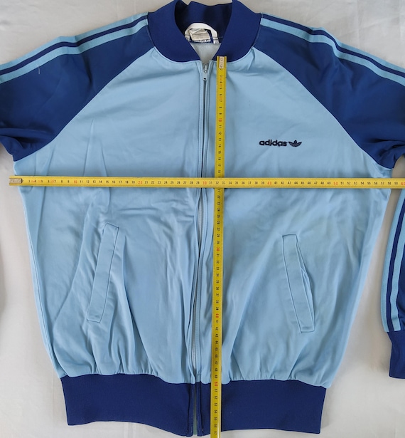 Adidas Originals Vintage 80s Zip Jacket Tracksuit Top, Size L, D