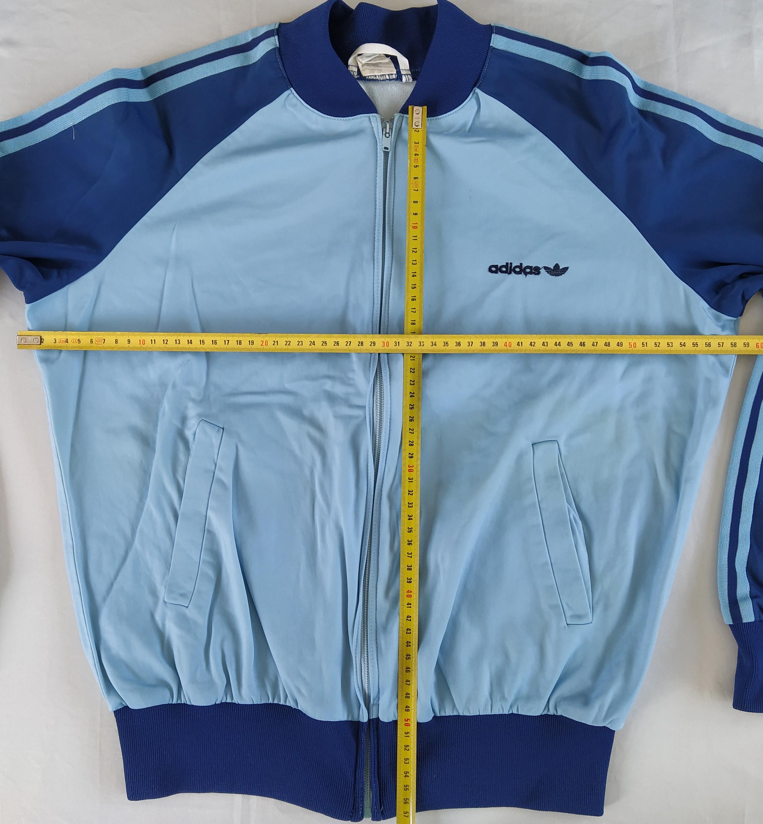 Adidas Originals Vintage 80s Zip Jacket Tracksuit Top, Size L, D